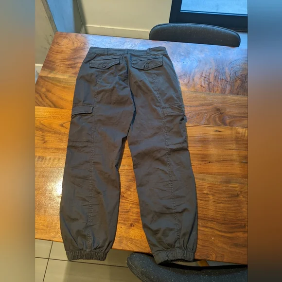 Sanctuary Rebel Cargo Ankle Mid Rise Relaxed Fit Pants CP0694NTO | 25 | Obsedian - Picture 13 of 14